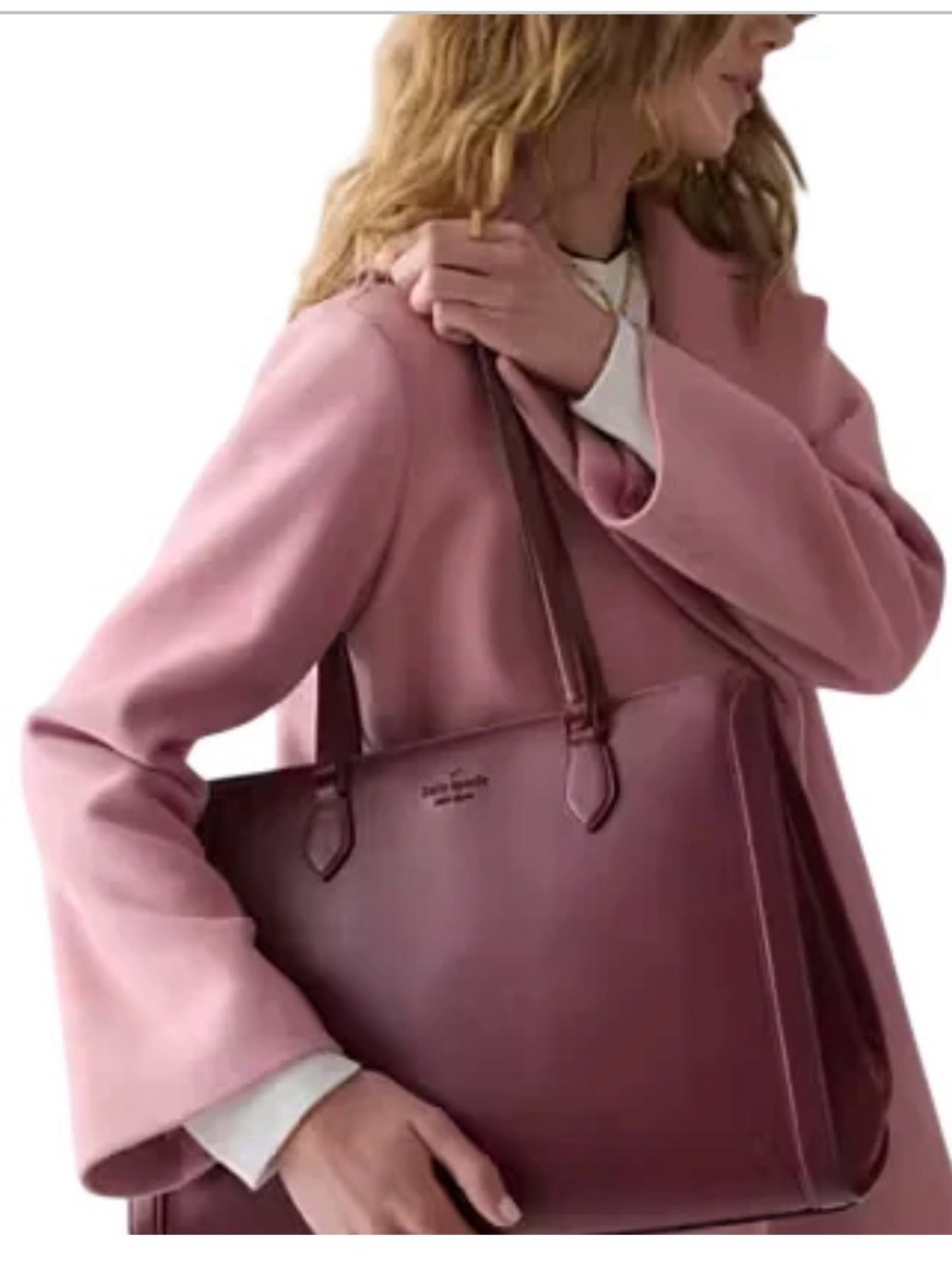 kate spade burgundy leather tote